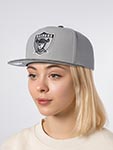 Бейсболка MITCHELL NESS арт. HS12144-LAIGREY Los Angeles Raiders NFL (серый)